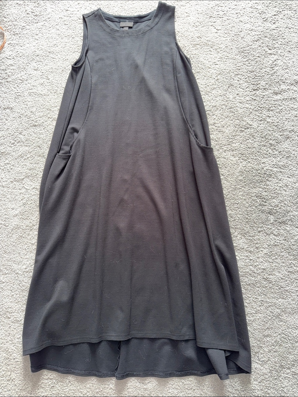 J. Jill Black High-Low Sleeveless A-Line Skirt